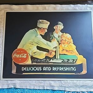 Vintage Metal Coca-Cola Sign